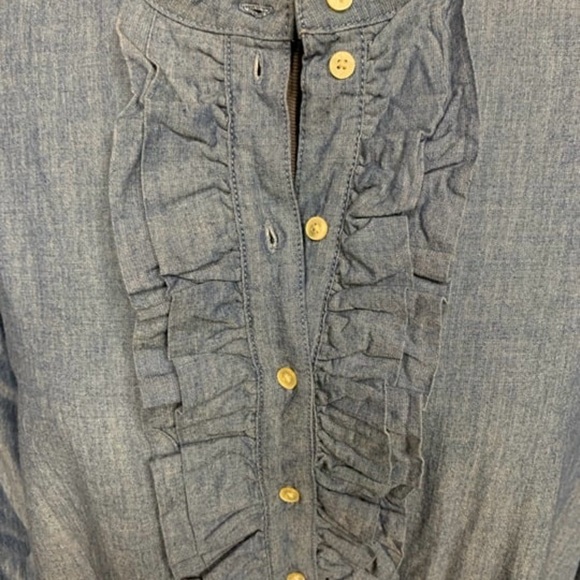 J. Crew Blue Long Sleeve Dress - Picture 2 of 9